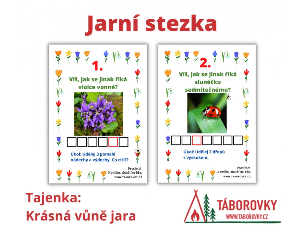 Jarní stezka kterou využijete s dětmi na jarní procházce